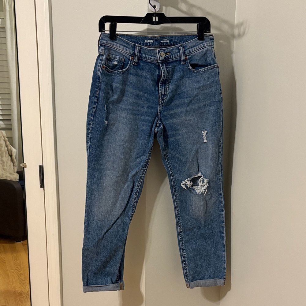 Old Navy Blue Boyfriend Jeans